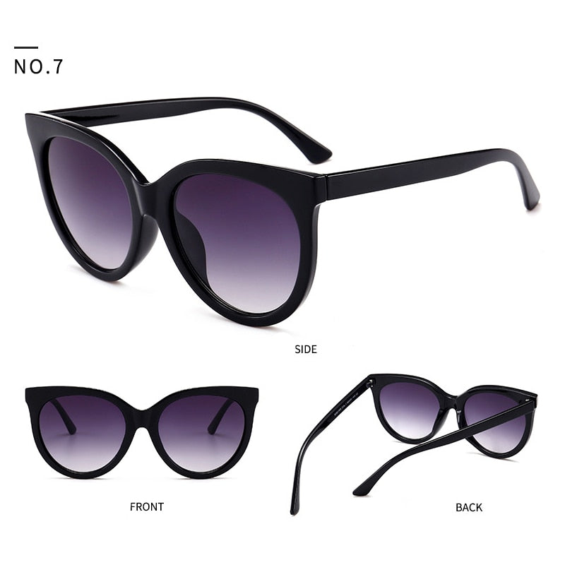 HBK Unisex Big Round Sunglasses Luxury Retro Oversized Shade for Women Men Brand Designer Good Quality Green Black UV400 Oculos