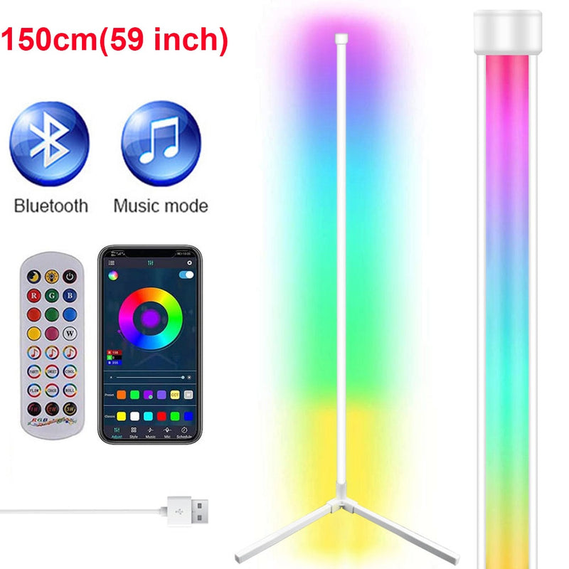 Leclstar Modern LED Floor Lamps RGB Lamp Indoor Lighting Atmospheric Bluetooth Remote Control Stand Light Home Living Room Decor