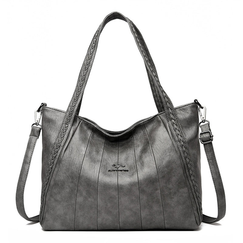 New Casual Tote Soft Leather Luxury Handbag Women&