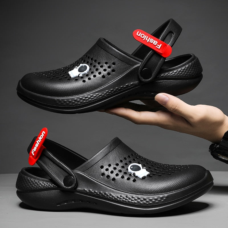 Men Sandals Women Flip Flops Breathable Home Slippers Outdoor Fashion Garden Clogs Couple Water Shoes Sandals For Men Black