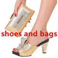 Italian Shoe And Bag Set For Party Ladies Wedges Shoes Summer Styles African Women Shoes With Matching Bags High Heel