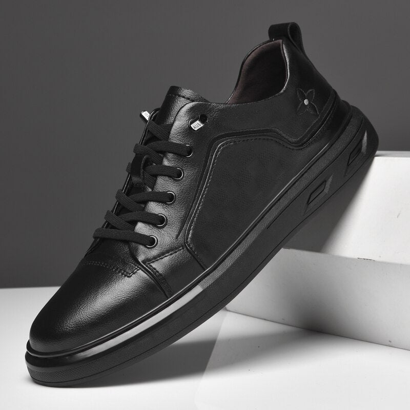 Spring New Men Shoes Casual Shoes Men Genuine Leather Shoes Casual Sneakers Heightening shoes
