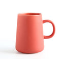 Ceramic Tea Cup Extra Large Mugs Coffee Cups Wide Ceramic Single color Frosted Big Coffee Mug Tea Cup With Spoon 450ML