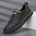 Mens Shoes Men&#39;s Leather Sneakers Breathable Mens Designer Fashion British Style Casual Leather Shoes 2023 New
