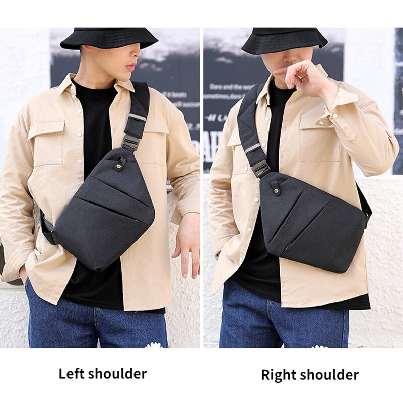 NEW Unisex Anti-theft Personal Gun Bag Solid Chest Bag Storage Bag Shoulder Bag Messenger Bag Female Travel Small Crossbody Pack