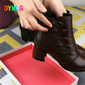 2021 autumn and winter new leather high-heeled small short boots women&#39;s thick-heeled nude boots short ankle boots women shoes