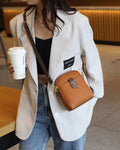 2022 Cowhide Leather Small Shoulder Bag Hit Color Men Women Leather Handmade Phone Bags Luxury Brand Designer Purse Bags