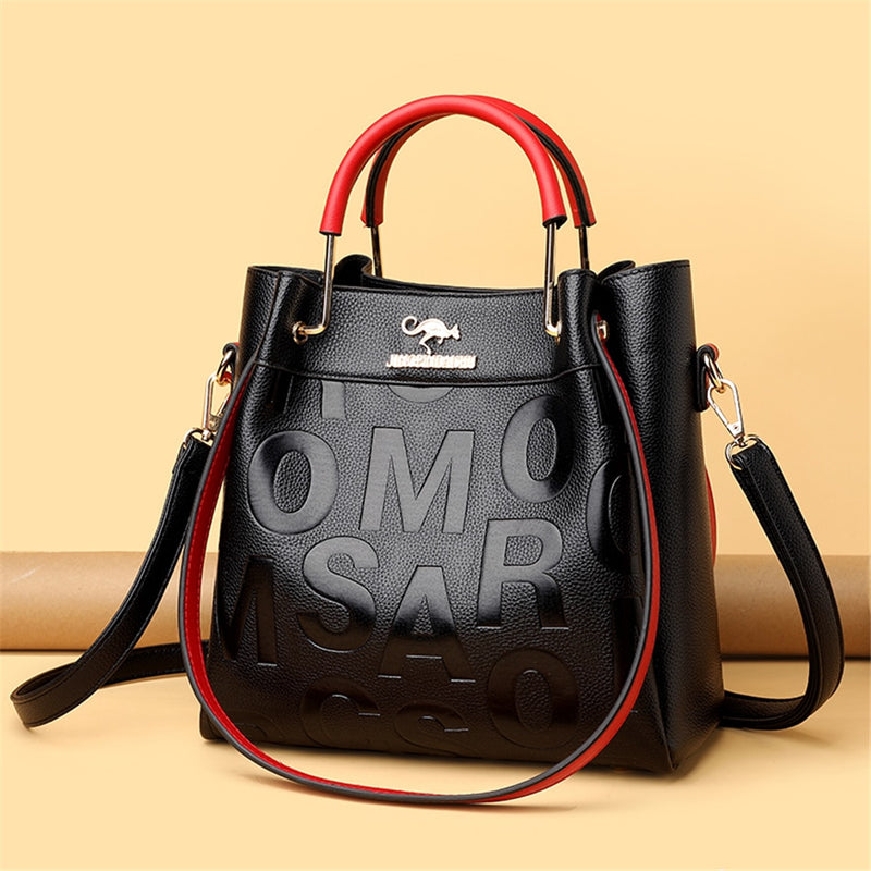 3 Layers Luxury Handbags Women Bags Designer Letters Women&