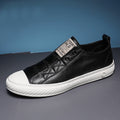 Men Genuine Leather White Shoes Mens Summer Slip on Lazy Shoe 2020 Fashion Breathable Comfortable Cowhide Flats Loafers