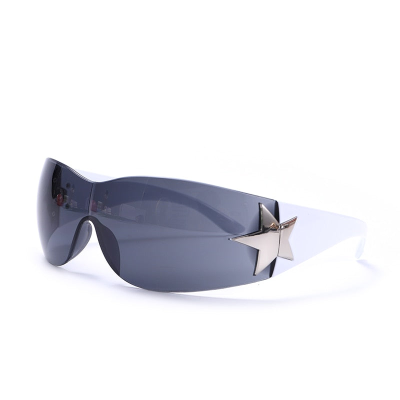 Luxury Brand Punk Sunglasses Goggle New Women Men 2000&
