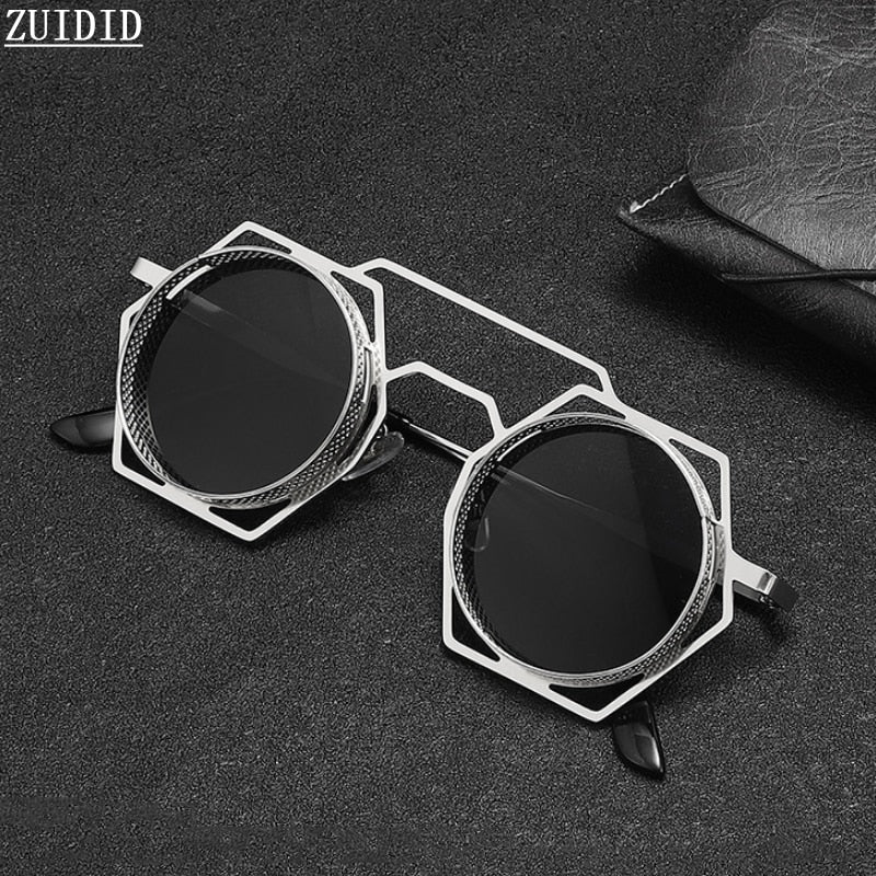 New Steampunk Sunglasses For Men Vintage Punk Fashion Glasses Sonnenbrille Lunette De Soleil Homme Lentes Gafas De Sol Hombre