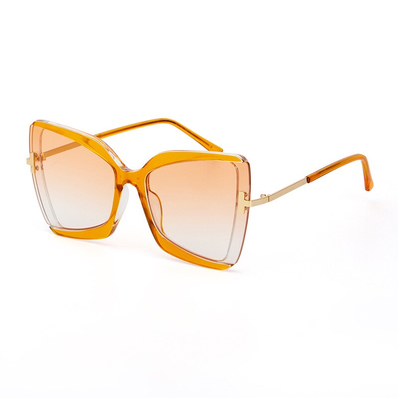 Brand Designer T Sunglasses 2022 New Oversized Square Women Sun Glasses Female Big Frame Colorful Shades fpr women Oculos