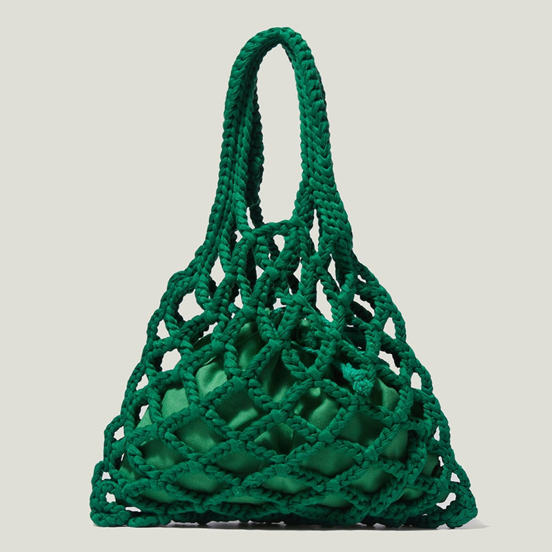 Female Bag New Japanese and Korean Fashion Trend Simple Woven Bag Hollow Out Basket Shopping Bag All-match Handbag Female