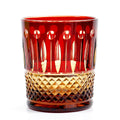 Edo Kiriko Drinking Glass Old Fashioned Crystal Whisky Cup For Vodka Bourbon Hand Cut Design Cocktail Glass With Gift Box