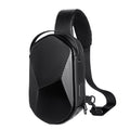 SUUTOOP Men&#39;s Fashion Multifunction USB Crossbody Bag Shoulder Bag Man Waterproof Travel Sling Messenger Pack Chest Bag for Male