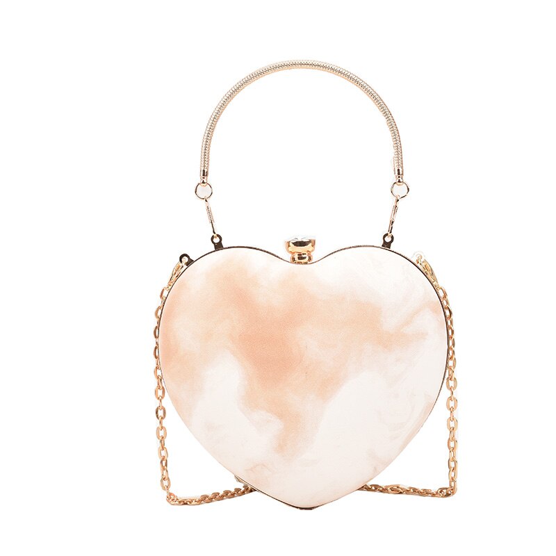 Niche Design Heart-shaped Handbag With Personality Women&