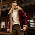 Autumn and Winter 2022 Premium New Men&#39;s Fur Thickened Mid Length Leather Jacket