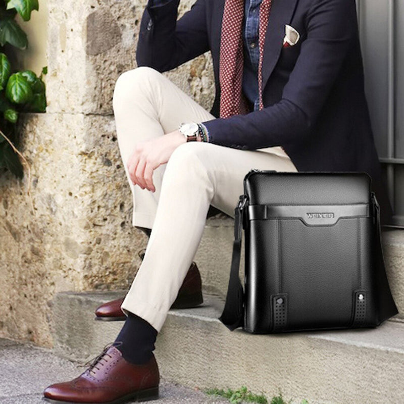 2022 Luxury Brand Messenger Bag Men Leather Crossbody Bag For Men Vintage Shoulder Bag Male Business Casual Office Work Side Bag