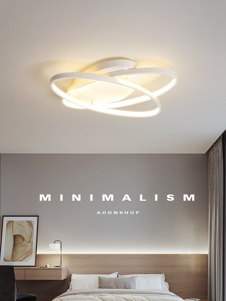 Living room lamp simple modern lamps creative ceiling lamp Nordic atmosphere light luxury minimalist master bedroom lamp