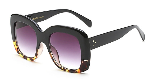45805 Retro Big Frame Sunglasses Men Women 2019 Fashion Shades UV400 Vintage Glasses
