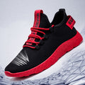 Trend Adult Male Shoes Comfortable Gym Shoes Leisure Outdoor Mens Tennis Sneakers Breathable Lightweight Red Sole Sport Footwear