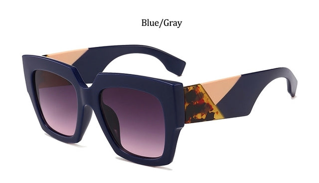Classic Brand Square Sunglasses For Women Fashion Luxury Leopard Oversized 2021 Trend Sun Glasses Female Vintage Shades UV400