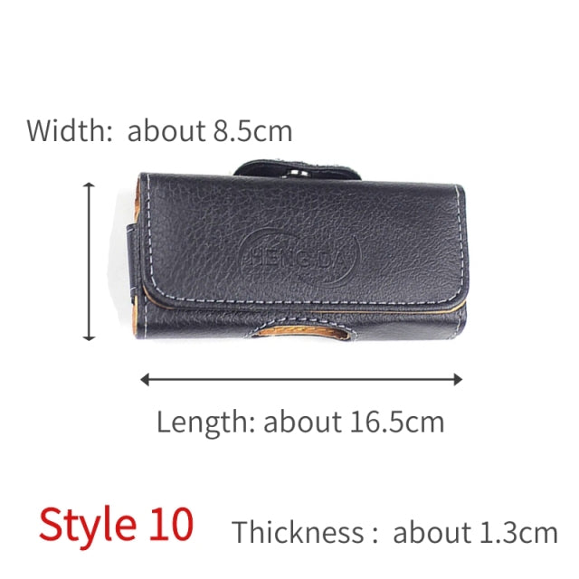 Universal 2.6-6.0 Inch Anti-drop Mobile Phone Waist Belt Clip Bags Case Cover for iPhone Samsung Huawei with Magnetic Buckle