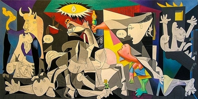 Famous Picasso Guernica Canvas Painting Cuadros Modern Abstract Poster And Prints Wall Art Decoration Home Room Decor Pictures