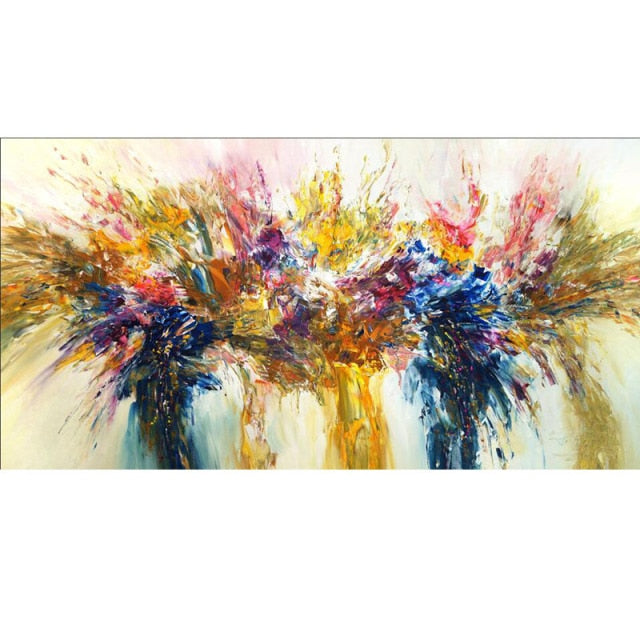 ART Abstract Colorful Pictures Canvas Painting Quadro Flower Posters Prints Wall Art Living Room Home Decor Paintings No Frame