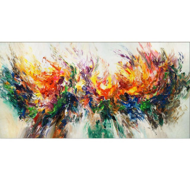 ART Abstract Colorful Pictures Canvas Painting Quadro Flower Posters Prints Wall Art Living Room Home Decor Paintings No Frame
