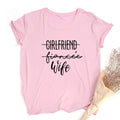 Girlfriend Fiance Wife T-Shirt Future Mrs Tumblr Tee Engagement Gift Fiance Shirt Bachelorette Party Tops Trendy Casual Tshirts