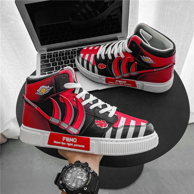 PARZIVAL 2022 New Anime Shoes Mens Womens Sneakers High Quality Vulcanized shoes High Top Casual shoes Flat Student shoes
