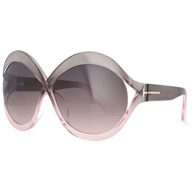53873 Oversized Sunglasses Women Fashion Shades Uv400 Vintage Glasses