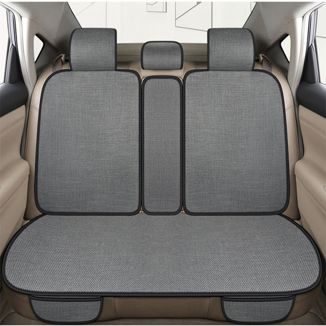 2021 new car seat four seasons universal half bag linen single main driver seat case ultra-thin fabric mat winter seat cushion